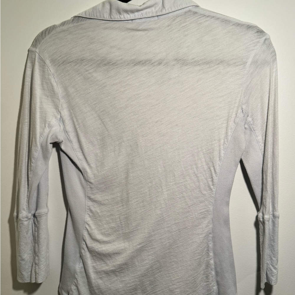 James Perse Pale Blue Collared Button Down - image 2